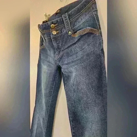 Copper Key Mid-Rise Bootcut Blue Jeans size 5 - Picture 2 of 5